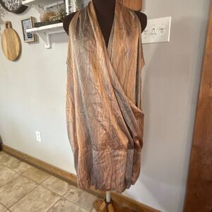Derek Lam for Design Nation bubble‎ hem mini dress size XL sleeveless peach gray